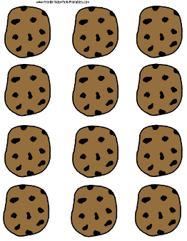 Chocolate Chip Cooke Printable Template